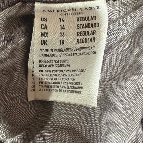 American Eagle Outfitters  Womens 14 High Rise Jegging Purple Cotton Stretch - Picture 6 of 9